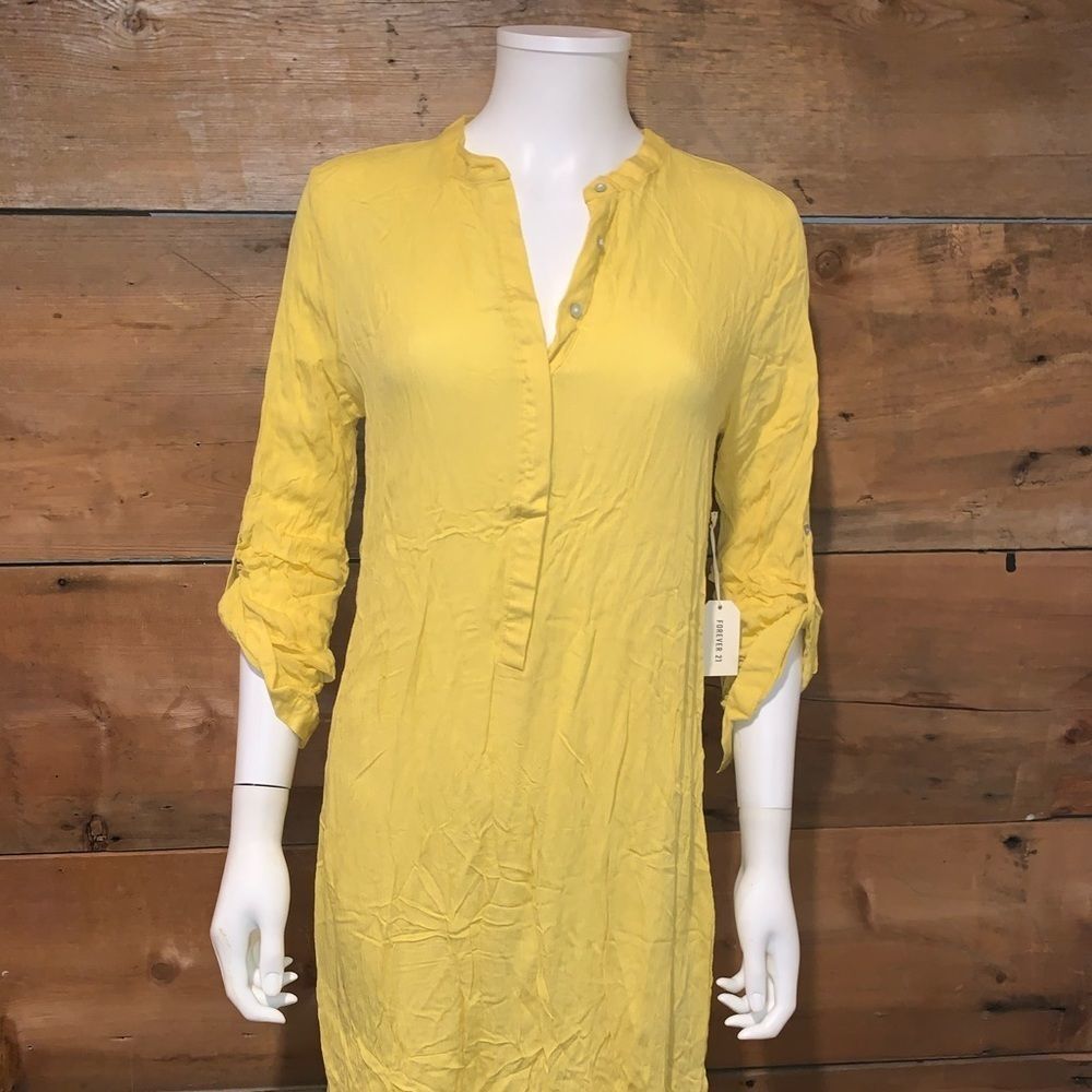 FOREVER21 Womans Yellow Dress SZ.S